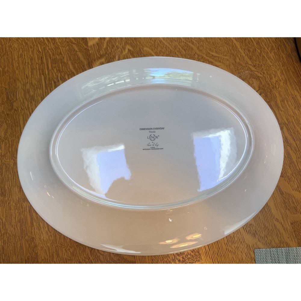 Lenox Pink Thistle 16" Platter Dimension Everyday MINT - Picture 3 of 4